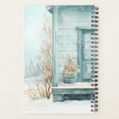 Winter Samojeed hond ongedateerde agenda (Achterkant)
