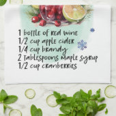 Winter Sangria Recept Koken Essentieel Theedoek (Gevouwen)