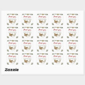 Winter Santa Baby Christmas Deer Baby shower Vierkante Sticker (Vel)