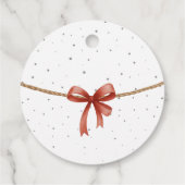 Winter Santa  Bedankjes Labels (Achterkant)