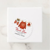 Winter Santa  Bedankjes Labels (In situ)