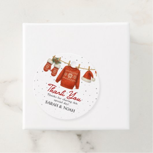 Winter Santa  Bedankjes Labels (In situ)