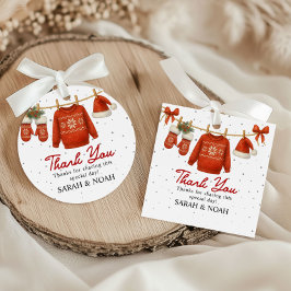 Winter Santa  Bedankjes Labels