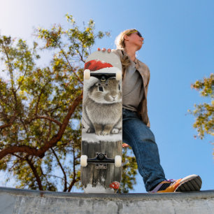 Winter Santa Bunny Wonderland Persoonlijk Skateboard
