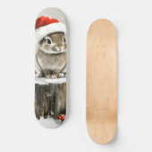 Winter Santa Bunny Wonderland Persoonlijk Skateboard (Voorkant)