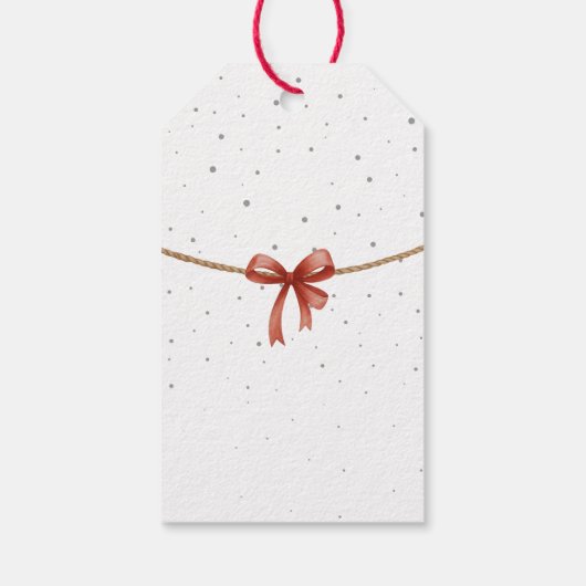 Winter Santa  Cadeaulabel (Achterkant)