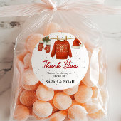 Winter Santa  Ronde Sticker