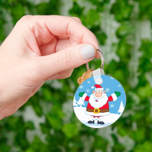 Winter Santa Sleutelhanger