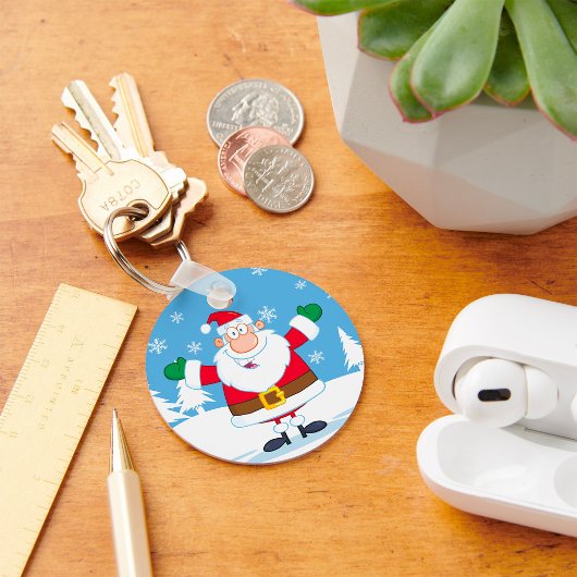 Winter Santa Sleutelhanger