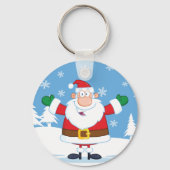 Winter Santa Sleutelhanger (Achterkant)