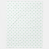 Winter Sars en Snowflakes White Pattern Fleece Deken (Voorkant)