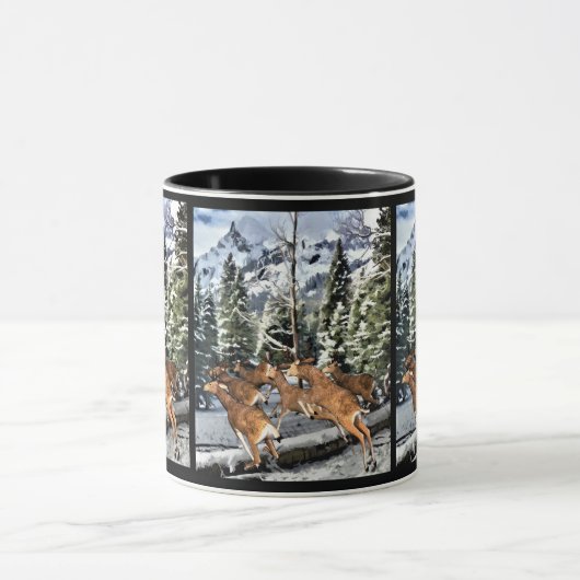 Winter Sason Rocky Mountain Mule Deer Mok (Midden)