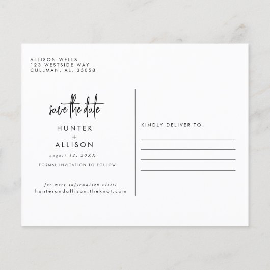 Winter Save the Date (Achterkant)