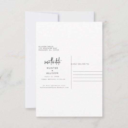 Winter Save the Date (Achterkant)