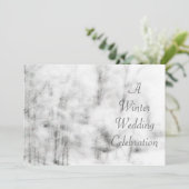 Winter Save the Date Invitation (Staand voorkant)