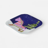 Winter Scandinavian Horse 7-inch papieren Bord (Gebogen)