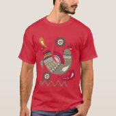 Winter Scandinavische vogel etnische stijl T-shirt (Voorkant)