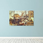 Winter Scene, 16e eeuw Canvas Afdruk (Insitu (Houten vloer))