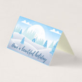 Winter Scene 25 Pack Holiday Cards Kaart (Voorkant)