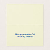 Winter Scene 25 Pack Holiday Cards Kaart (Binnenkant ongevouwen)