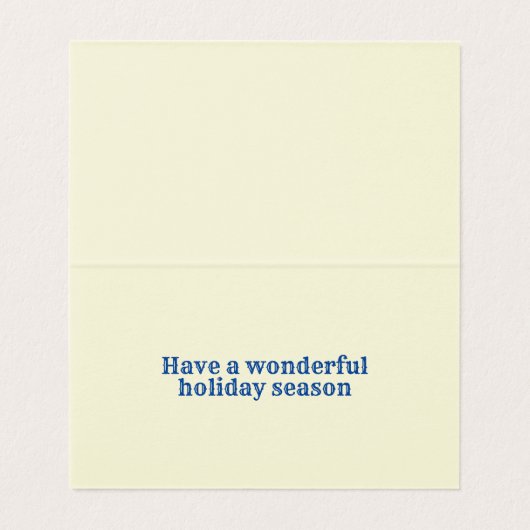 Winter Scene 25 Pack Holiday Cards Kaart (Binnenkant ongevouwen)