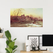 Winter Scene 2 Poster (Thuiskantoor)