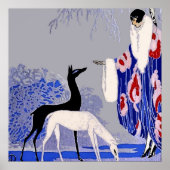 "Winter Scene" Art Deco van George Barbier Poster (Voorkant)