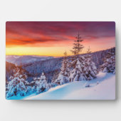 Winter Scene Art Decor Plaque Fotoplaat (voorkant)