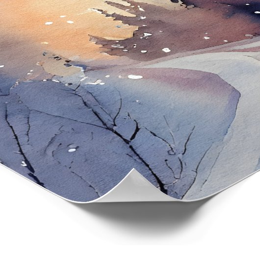 Winter Scene Art Poster (Hoek)