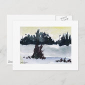 Winter Scene Briefkaart (Voorkant / Achterkant)