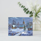 Winter Scene Briefkaart (Staand voorkant)