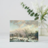 Winter Scene Briefkaart (Staand voorkant)