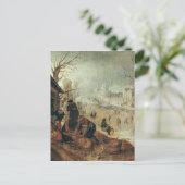 Winter Scene Briefkaart (Staand voorkant)