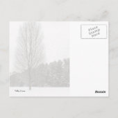 Winter Scene Briefkaart (Achterkant)