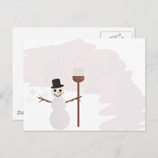 Winter Scene Briefkaart (Voorkant / Achterkant)