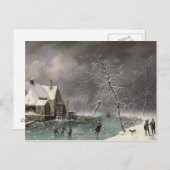 Winter Scene Briefkaart (Voorkant / Achterkant)