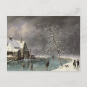 Winter Scene Briefkaart (Voorkant)