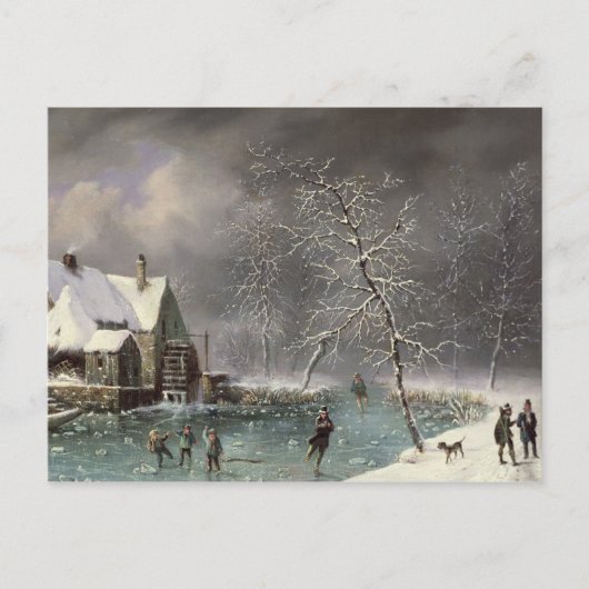 Winter Scene Briefkaart (Voorkant)