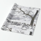 Winter Scene Cadeaupapier (Uitgerold)