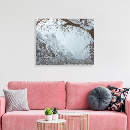 Winter Scene Canvas Afdruk (Insitu (Woonkamer))