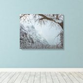 Winter Scene Canvas Afdruk (Insitu (Houten vloer))