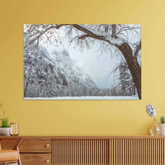 Winter Scene Canvas Afdruk (Insitu (Woonkamer))