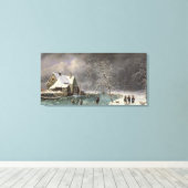 Winter Scene Canvas Afdruk (Insitu (Houten vloer))