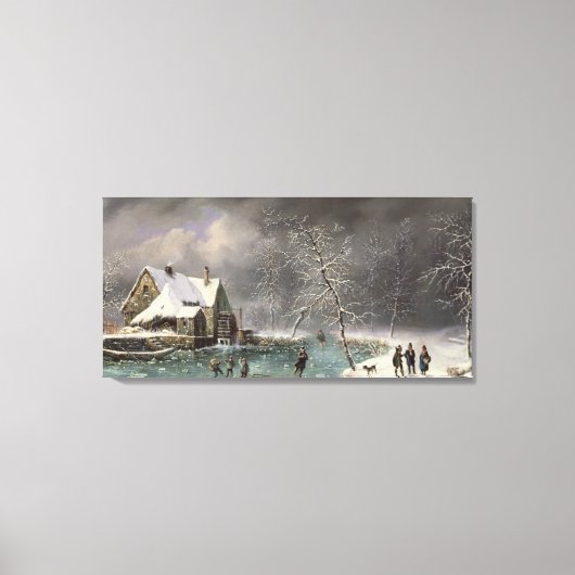 Winter Scene Canvas Afdruk (Voorkant)