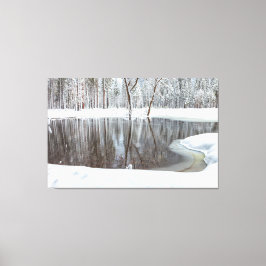 Winter Scene Canvas Afdruk