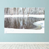 Winter Scene Canvas Afdruk (Insitu (Houten vloer))