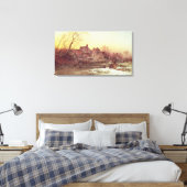 Winter Scene Canvas Afdruk (Insitu (Slaapkamer))