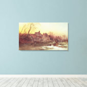 Winter Scene Canvas Afdruk (Insitu (Houten vloer))
