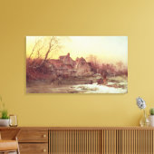 Winter Scene Canvas Afdruk (Insitu (Woonkamer))