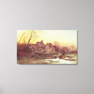 Winter Scene Canvas Afdruk